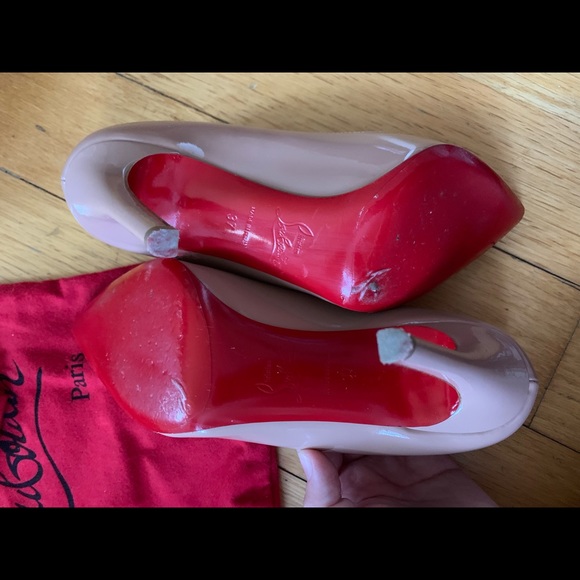 Christian Louboutin pigalle 100 nude heels - Picture 4 of 9